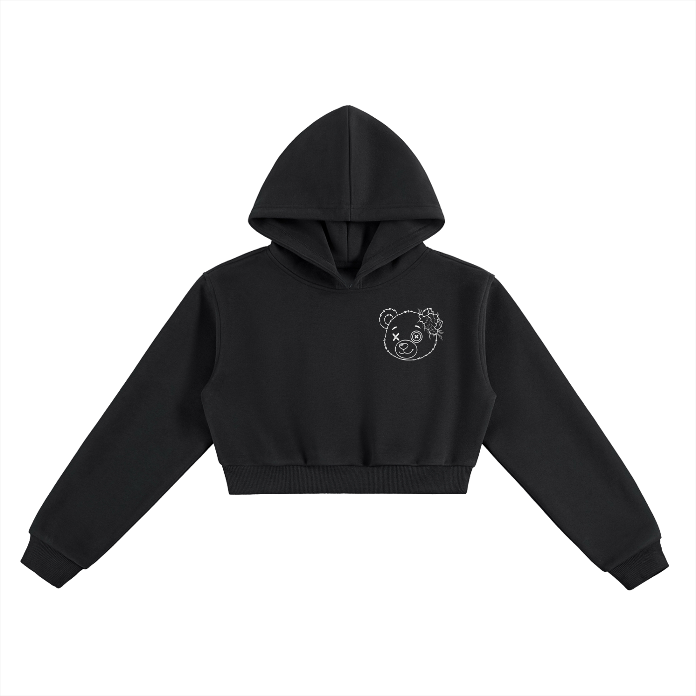 Munchi Bears Women Cropped Hoodie