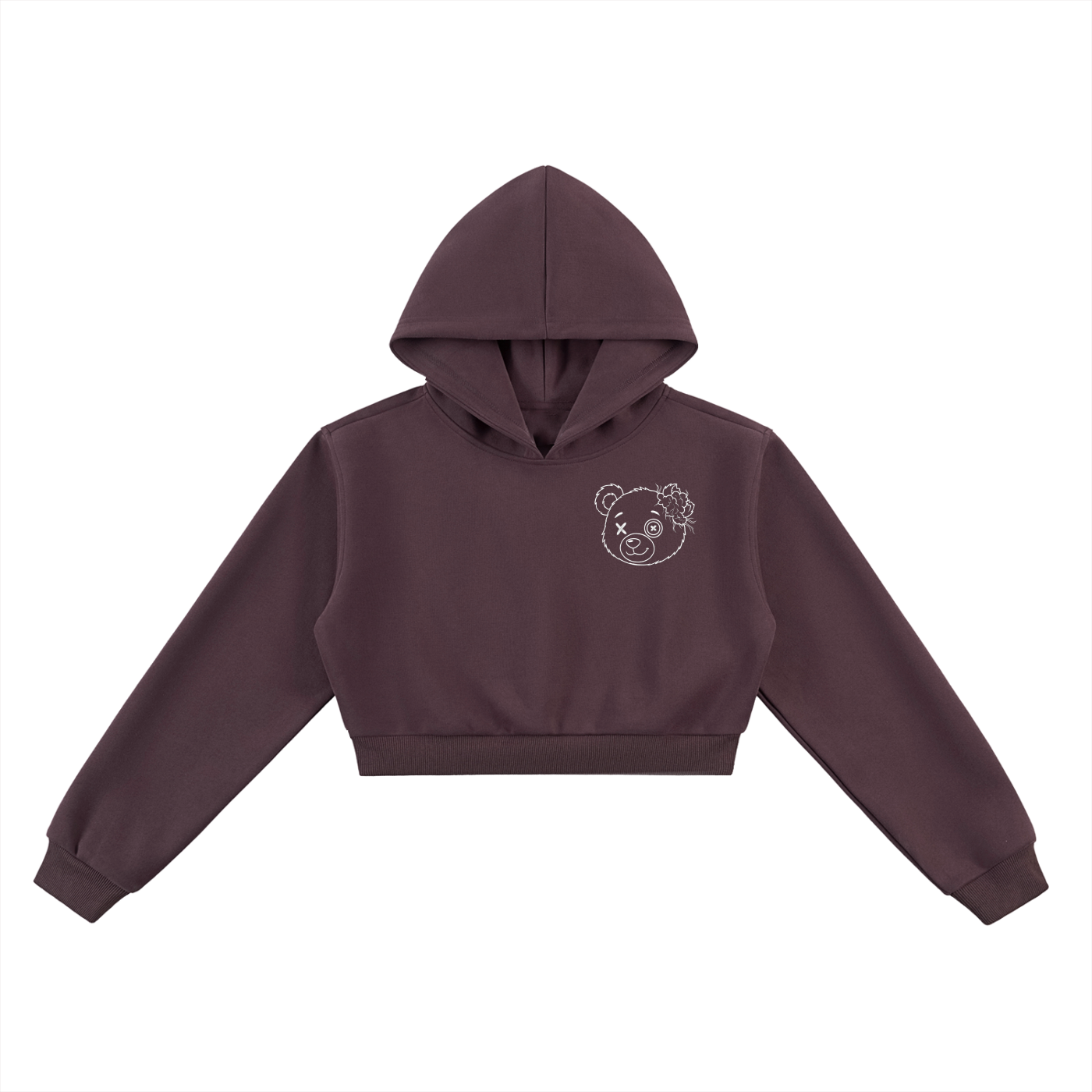 Munchi Bears Women Cropped Hoodie