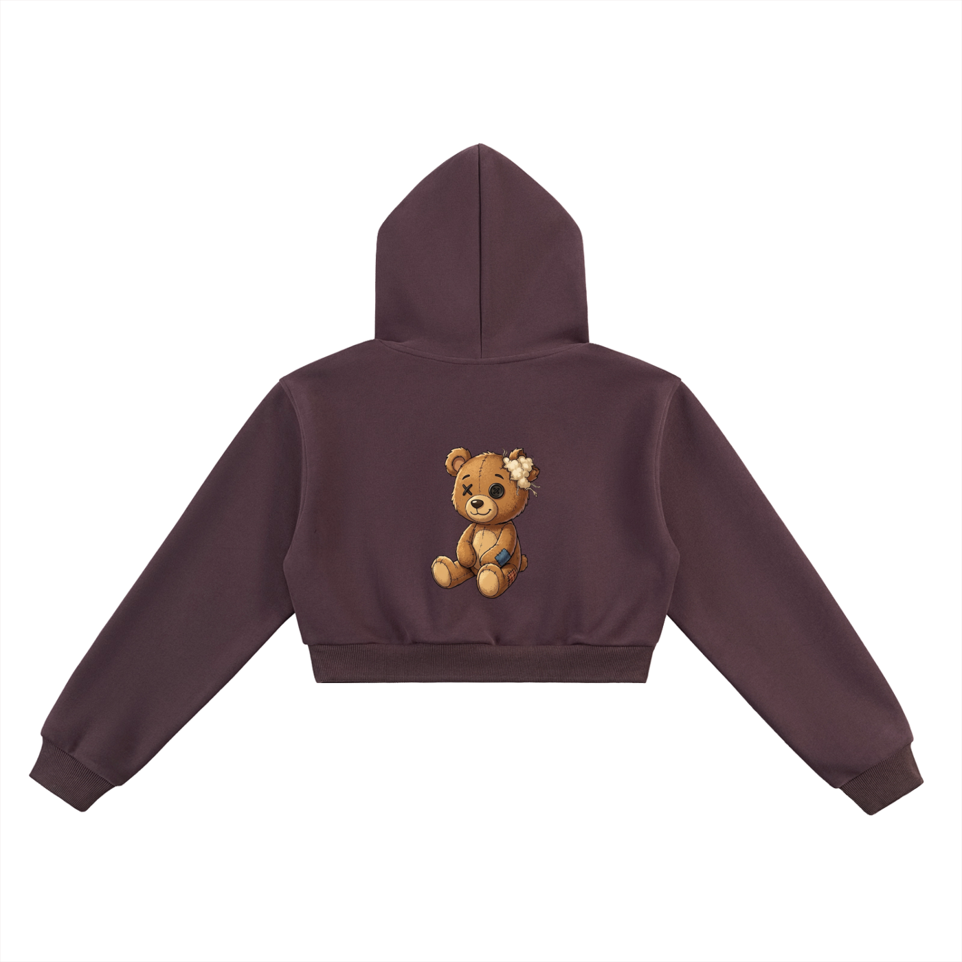 Munchi Bears Women Cropped Hoodie