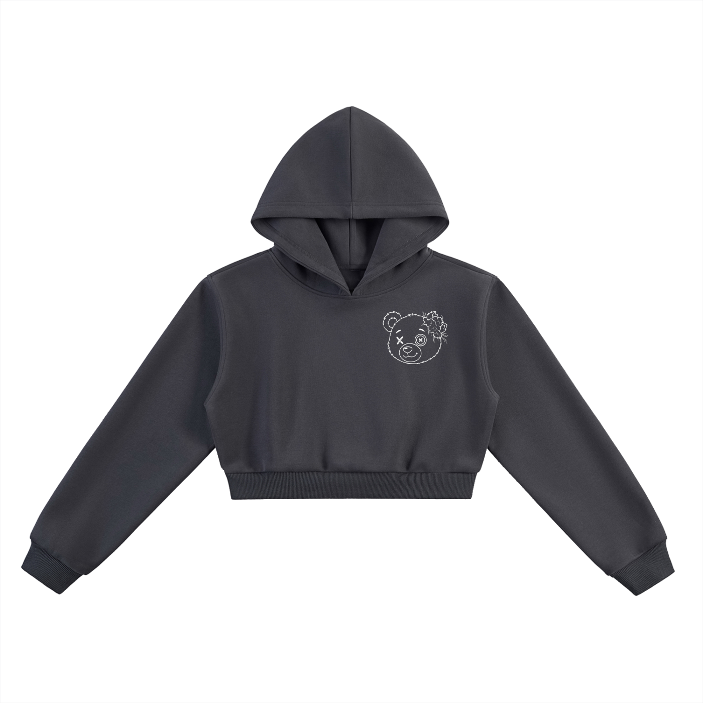 Munchi Bears Women Cropped Hoodie