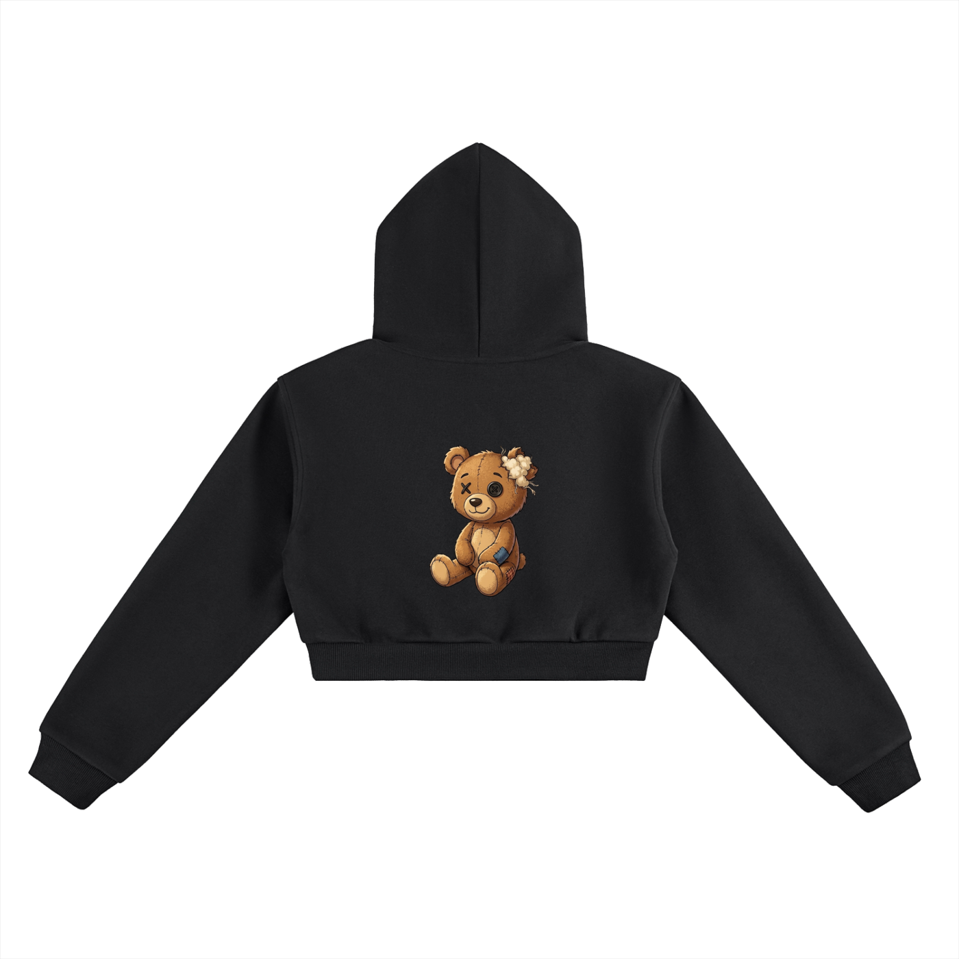 Munchi Bears Women Cropped Hoodie
