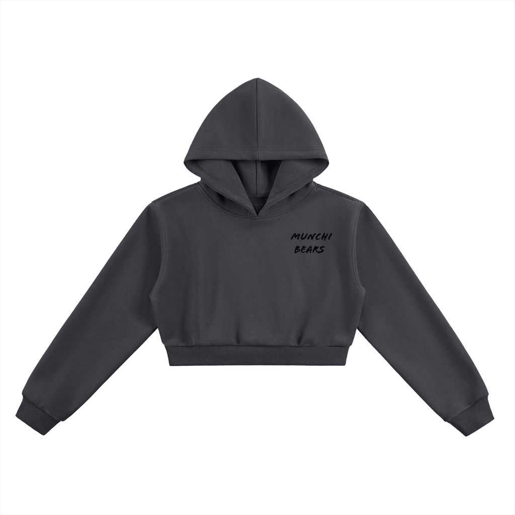 Crop Hoodie Womens By Munchi Bears - Munchi Bears