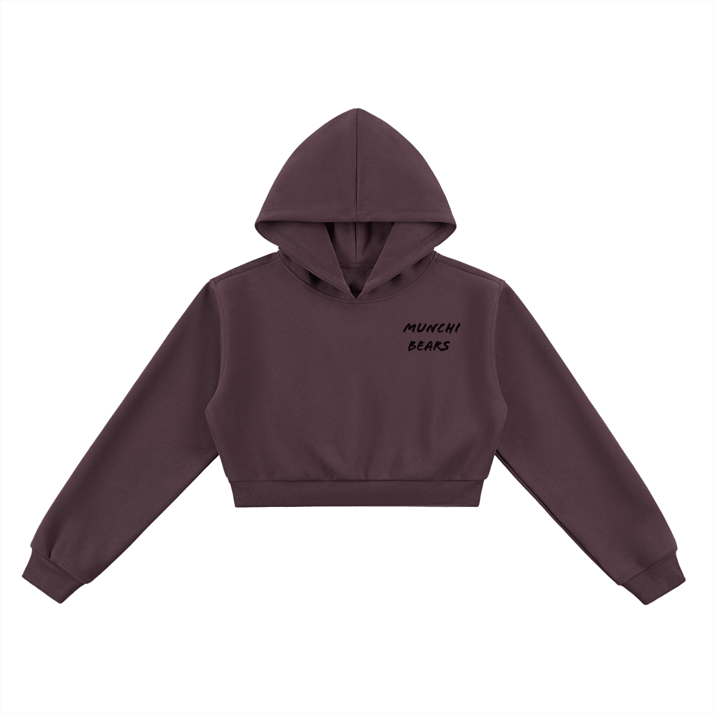 Crop Hoodie Womens By Munchi Bears - Munchi Bears