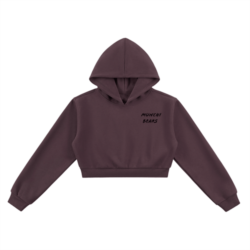 Crop Hoodie Womens By Munchi Bears - Munchi Bears