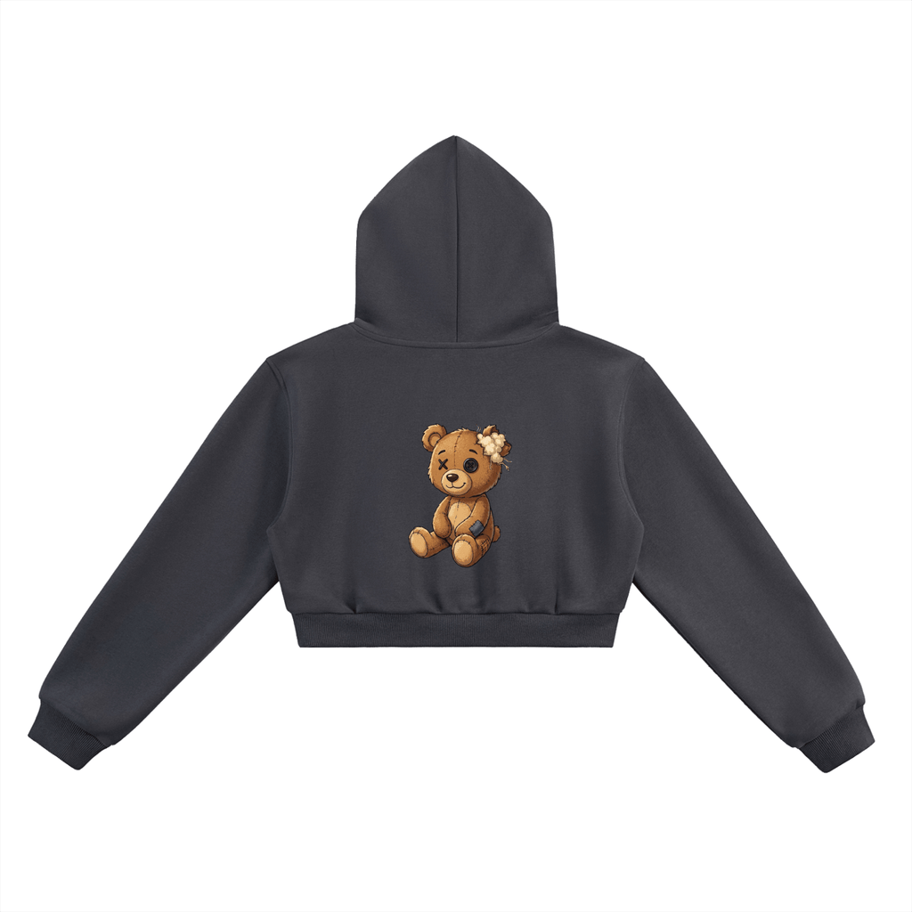 Crop Hoodie Womens By Munchi Bears - Munchi Bears