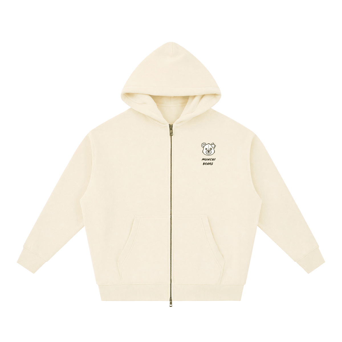 Dual Zip Oversized Hoodie | Munchibears - Munchi Bears