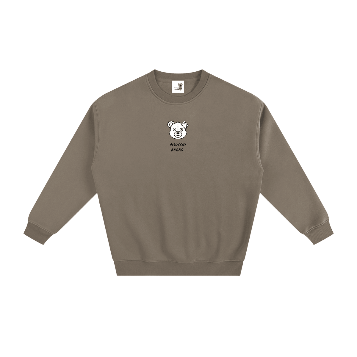 Fleeced Crewneck Sweatshirt | Munchibears - Munchi Bears