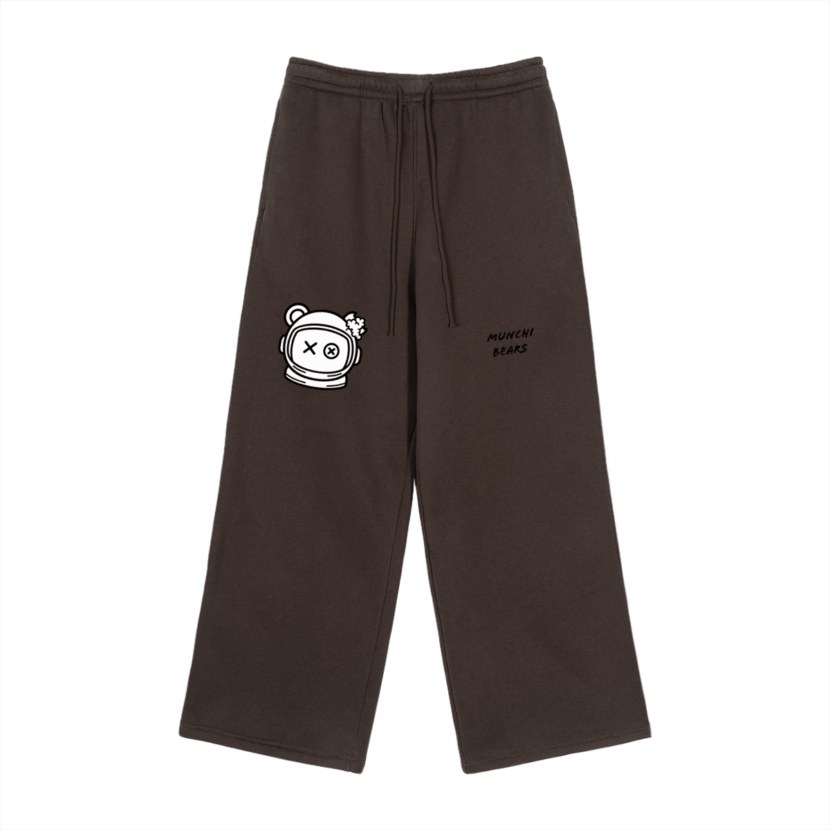Munchi in Space Fleece Sweatpants Pre-order Brown | Munchibears Space Club - Munchi Bears