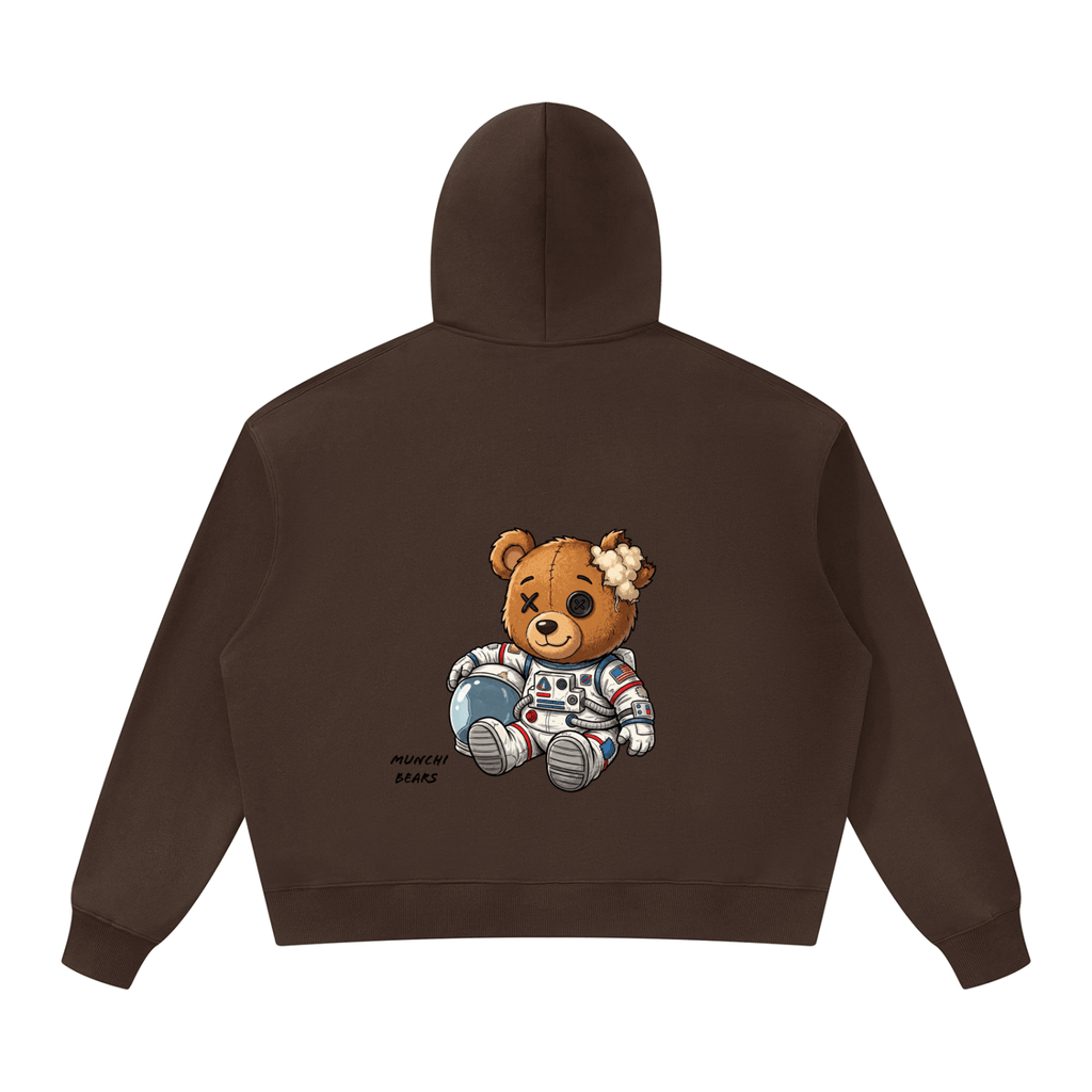 Munchi in Space Heavyweight Hoodie Pre-order coffee | Munchibears Space Club - Munchi Bears