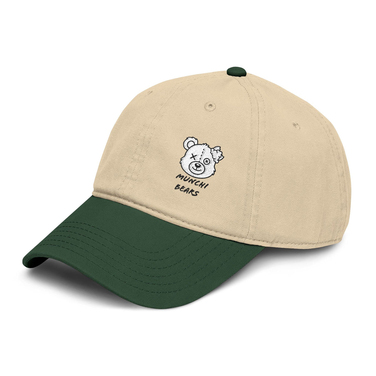 Munchibears Embroidered Garment Washed Baseball Cap | Streetwear Cap - Munchi Bears