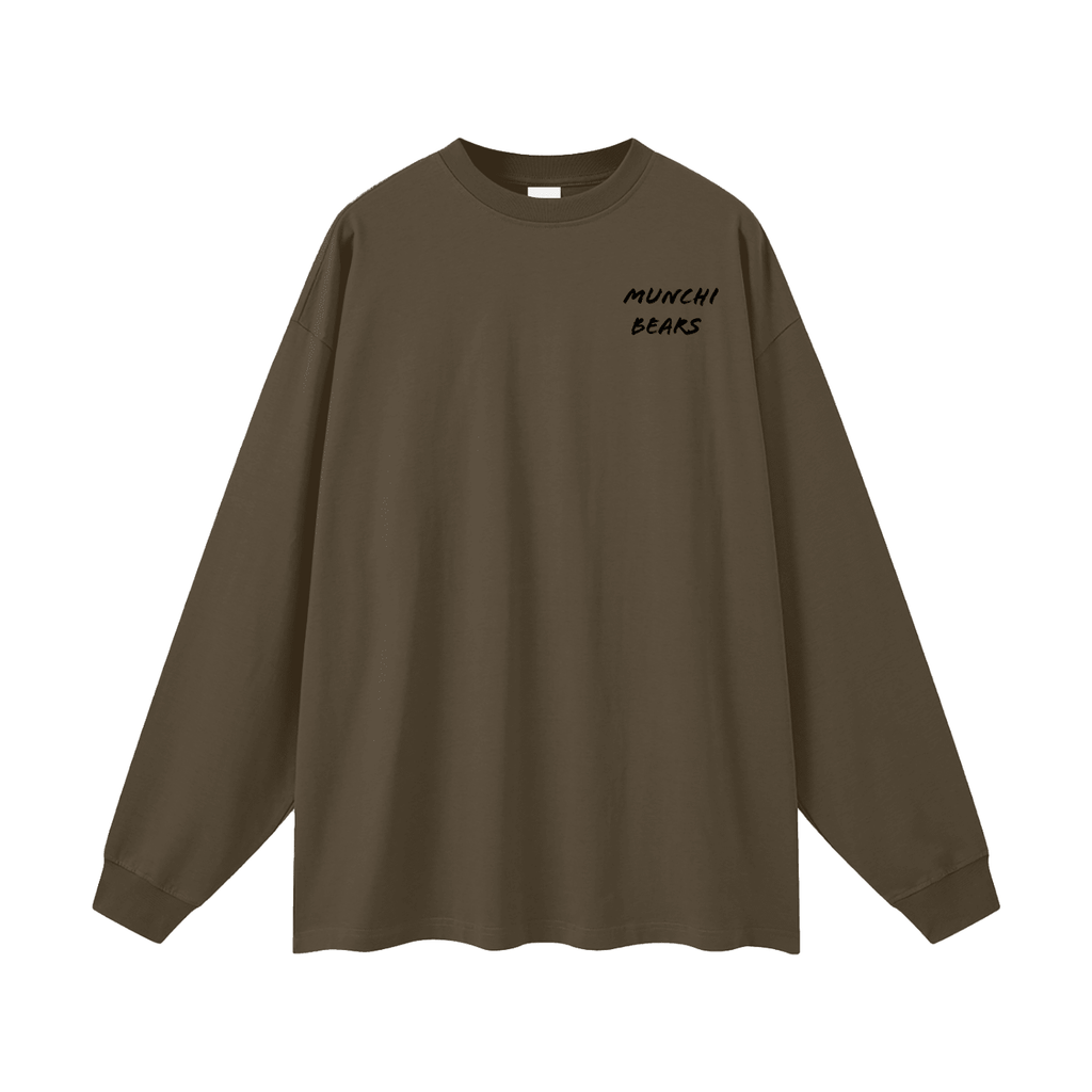 Oversized Unisex Long Sleeve T-Shirt By Munchi Bears - Munchi Bears
