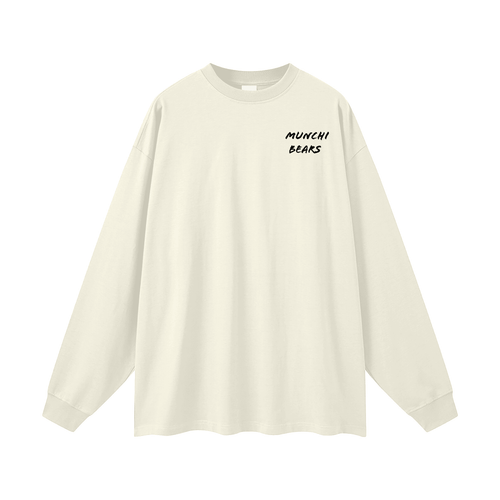 Oversized Unisex Long Sleeve T-Shirt By Munchi Bears - Munchi Bears