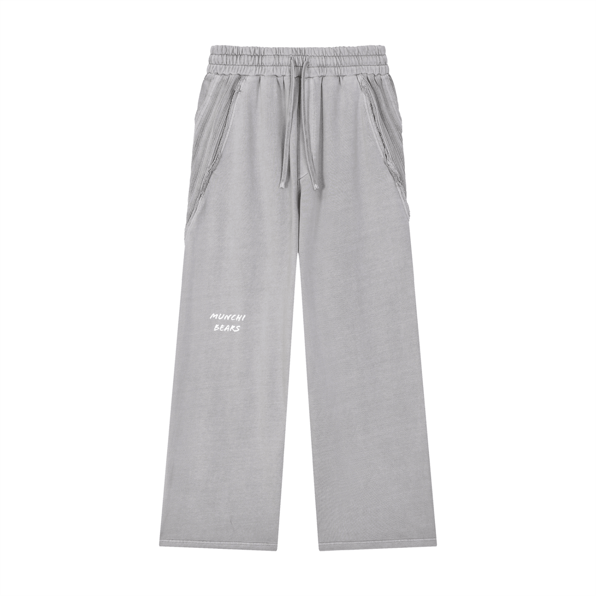 Snow Washed Tape Sweatpants | Munchibears - Munchi Bears