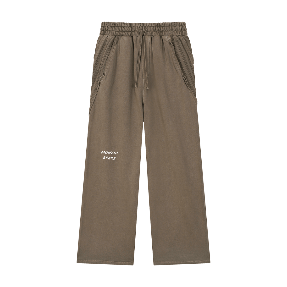 Snow Washed Tape Sweatpants | Munchibears - Munchi Bears