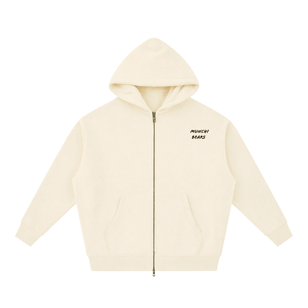 Unisex Dual-Zip Oversized Hoodie | Munchi Bears - Munchi Bears