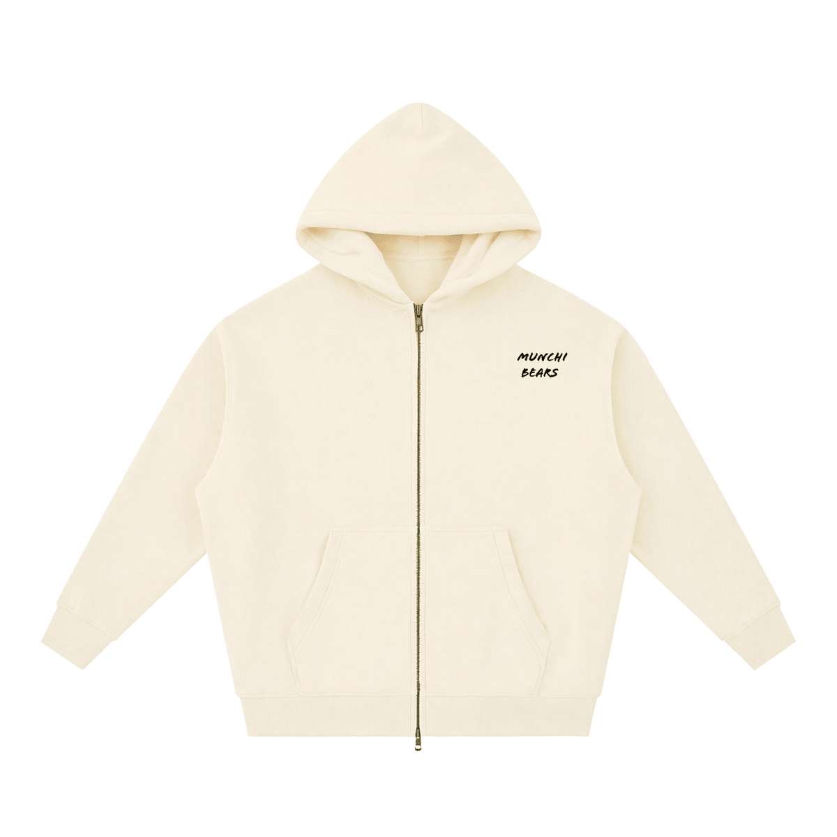 Unisex Dual-Zip Oversized Hoodie | Munchi Bears - Munchi Bears