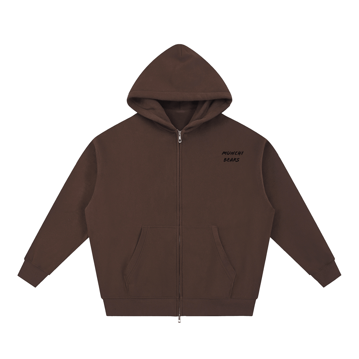 Unisex Dual-Zip Oversized Hoodie | Munchi Bears - Munchi Bears