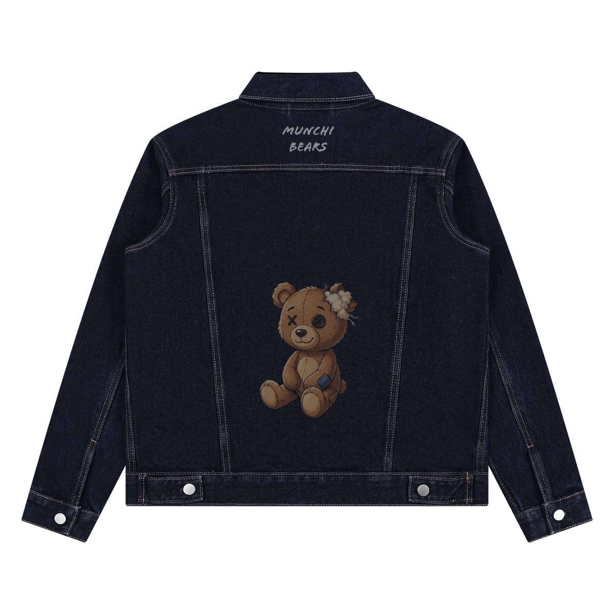 Vintage Denim Jacket by Munchi Bears - Munchi Bears