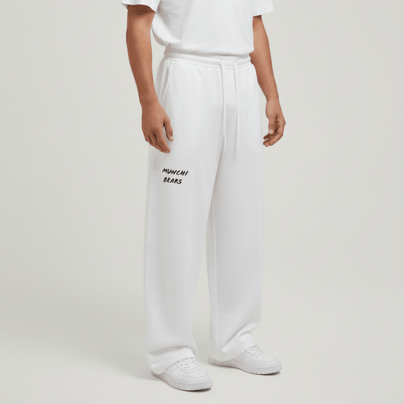 Wide Leg Sweatpants By Munchi Bears - Munchi Bears